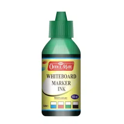 Soni Office Mate 100 ml Whiteboard Marker Refill Ink Green Color Quick Dry Smooth & Eco-Friendly for School & Office (Pack of 10)-image-33