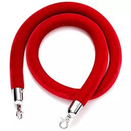 Ladwa Crowd Control Rope for Crowd Control Metal Red & Silver Hook, LSI - RVR-image-0