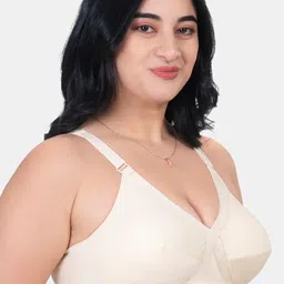 KOMLI Pack Of 3 Full Coverage Non Padded Pure Cotton Minimizer Bras With All Day Comfort image 4