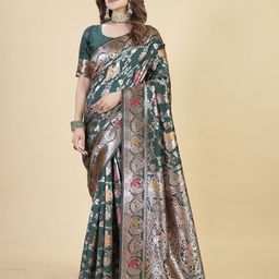 Vintro Woven Design Zari Banarasi Saree-image-78