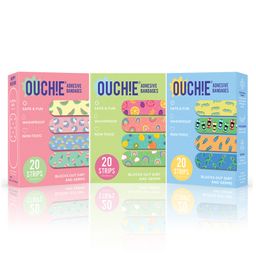 Ouchie Adhesive Bandages Pack Of 3 - 20 Stripes Each-image-13