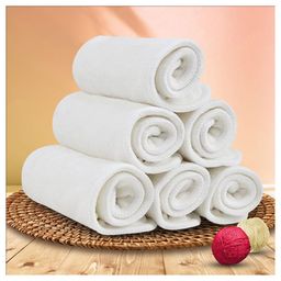 Sparkle Joy Reusable Diaper Insert Pack of 6 - White-25