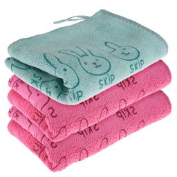 Kuber Industries Cleaning Towel | Reusable Cleaning Towel for Baby | Duster Towel for Home Cleaning | Skip Cleaning Cloth Towel with Hanging Loop | 30x40 | Pack of 3 | Multi-100