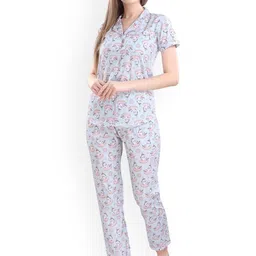 Piu Women Printed Night suit-image-50