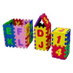 Muren Toxic Eva Foam Alphabetic Puzzle Mat ABC + Numbers 1 to 10 Flooring Mat With Interlocking Puzzle Multi Color - 36 Pieces image 2
