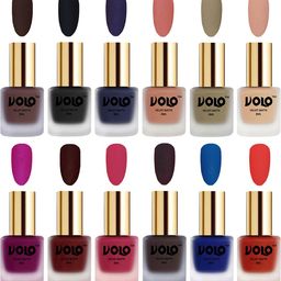 VOLO Set Of 12 Velvet Matte Nail Polish-8 ml Each-image-43