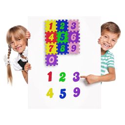 Muren Toxic Eva Foam Alphabetic Puzzle Mat ABC + Numbers 1 to 10 Flooring Mat With Interlocking Puzzle Multi Color - 36 Pieces image 3