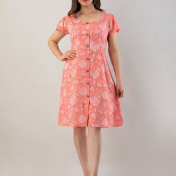 Handish Women Floral Print Fit & Flare Dress-image-61