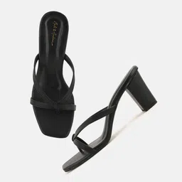 Mast & Harbour Embellished Party Block Sandals-45