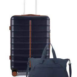 Assembly Odyssey Set Of 2 Textured Hard-Sided Medium Trolley Bag & Duffle Bag-7