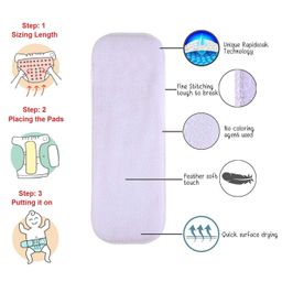 Sparkle Joy Reusable Diaper Insert Pack of 6 - White image 5
