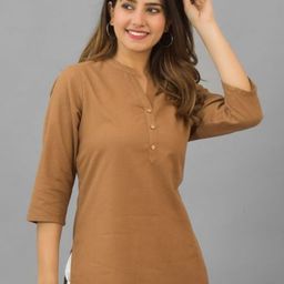 Anouk Rustic Women Mandarin Collar Cotton Top-picture-27