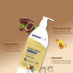 Spring H2O Coco Malai Body Lotion With Coco Butter & Provitamin B5- 400 ml image 3