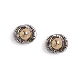 Priyaasi Swirl Pattern Dual Plated Elegant Studs image 2
