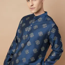 Melange by Lifestyle Men Ethnic Motifs Printed Thread Work Anarkali Kurta-image-21