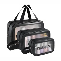 Panchhi Store 3-Pcs Printed Makeup Pouch With Hand Strap-52