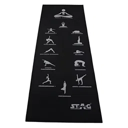 STAG GLOBAL Printed Anti-Slip Fitness & Sports Mat With Bag-10