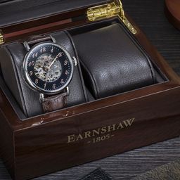 EARNSHAW Men Leather Straps Analogue Automatic Motion Powered Watch ES-8810-03-Black-image-44