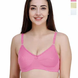 College Girl Women Pack Of 2 Full Coverage Non-Wired Non Padded Pure Cotton Bra-15