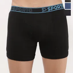 Sporto by Macho Men Pack Of 4 Assorted Short Trunks Sprto_M1030-B1-CH1-Dnm1-N1-L-picture-19