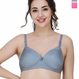 College Girl Pack Of 2 Full Coverage Lightly Padded T-shirt Bra-picture-37