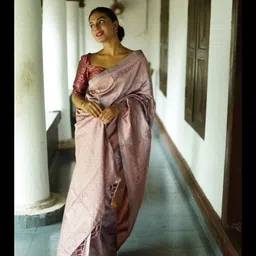 Flosive Woven Design Zari Art Silk Banarasi Saree-picture-20