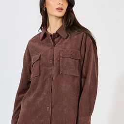 Styli Women Corduroy Jacket-image-30