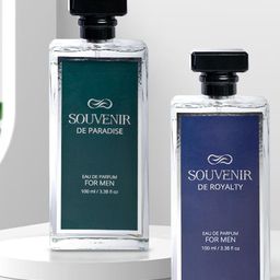 Souvenir Men Set Of 2 De Royalty & Paradise Long Lasting Eau De Parfum - 100 ml Each-7