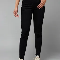 Miss Chase Women Slim Fit High-Rise Mildly Distressed Stretchable Jeans-image-51