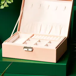 YouBella Pink Set of 6 Water Resistant Jewellery Organiser Organisers-35