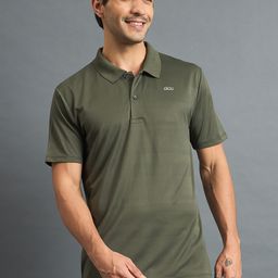 DIDA Men Dri-Fit Self Design Polo Collar Cotton T-shirt-image-28