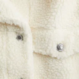H&M Button-Front Teddy Jacket image 5