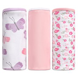 Babyhug 100% Cotton Wrapper Pack of 3 - Pink And Purple-image-35