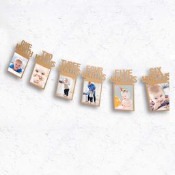 Shopperskart First Birthday Photo Banner - Brown-20