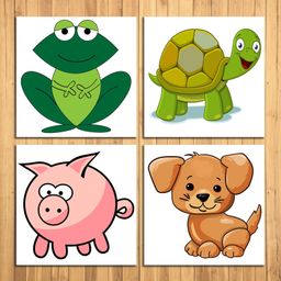 Wens Animals Nursery Sparkle Laminated Wall Panels Multicolor - Set of 4-image-19