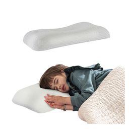 The White Willow Junior Size Memory Foam Baby Pillow with Removable Cover - White-image-5