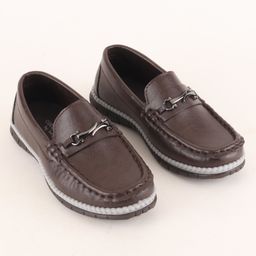 Cute Walk by Babyhug Party Loafers - Dark Brown-picture-3