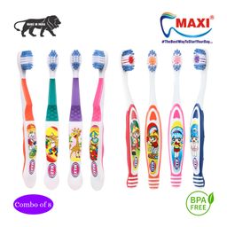 MAXI Junior Toothbrush Pack of 8 - Multicolor-10
