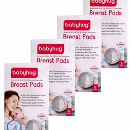 Babyhug 3D Contoured Disposable Breast Pads - Pack of 6 (Product Packaging May Vary) Combo-12