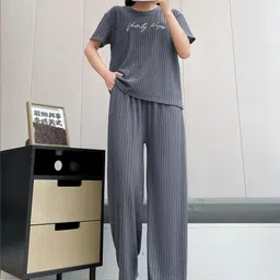 Stem Rope Women Striped Co-Ord Set-picture-51