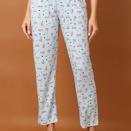 V-Mart Women Conversational Printed Cotton Lounge Pant-picture-22