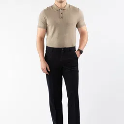 LOVE PANGOLIN Men Straight Fit Easy Wash Trousers-picture-19