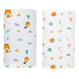 BAESD Kids Pack Of 2 Printed Cotton Towel & Swaddle Cloth-10