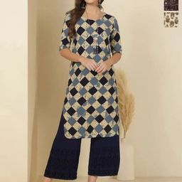 Anouk Rustic Selection Of 3 Geometric Printed Straight Kurtas-image-80