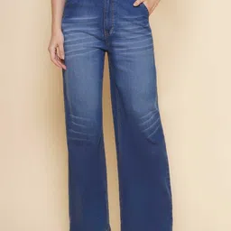 PUELLA Women Straight Fit High-Rise Light Fade Stretchable Jeans-picture-6