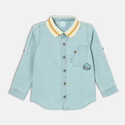 MINI KLUB Boys Contrast Collar Casual Shirt-image-11