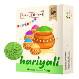 VEDANUM Green 100% Natural Skin Friendly Herbal Gulal-image-60
