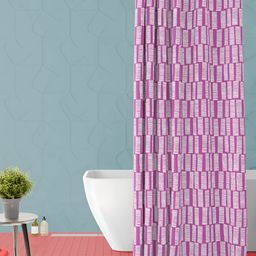 ArtzFolio Pink Printed Waterproof Shower Curtain-image-29