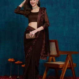 RAJGRANTHWomen Beads and Stones Pure Georgette Saree-image-33