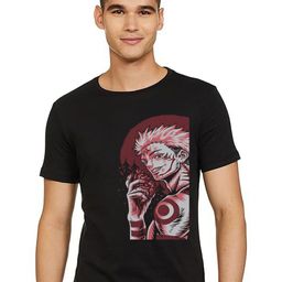 BAESD Men Printed Raw Edge T-shirt-image-89